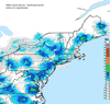 Composite Base Reflectivity image from the Northeastern USA