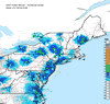 Composite Base Reflectivity image from the Northeastern USA