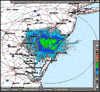 Base Reflectivity image from Dover AFB