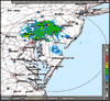 Base Reflectivity image from Dover AFB