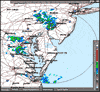 Base Reflectivity image from Dover AFB