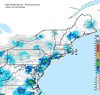 Composite Base Reflectivity image from the Northeastern USA