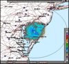 Base Reflectivity image from Dover AFB