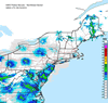 Composite Base Reflectivity image from the Northeastern USA