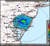 Base Reflectivity image from Dover AFB