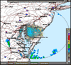 Base Reflectivity image from Dover AFB