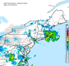 Composite Base Reflectivity image from the Northeastern USA