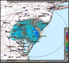 Base Reflectivity image from Dover AFB