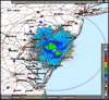 Base Reflectivity image from Dover AFB