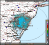 Base Reflectivity image from Dover AFB